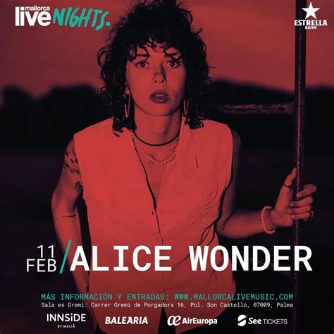 Alice Wonder Del Benidorm Fest A La Sala Es Gremi