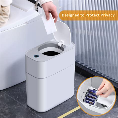 Joybos Bathroom Trash Can With Lid Automatic Garbage Can Gallon Slim