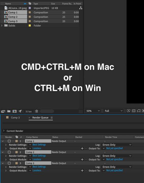 How To Render In After Effects AEJuice