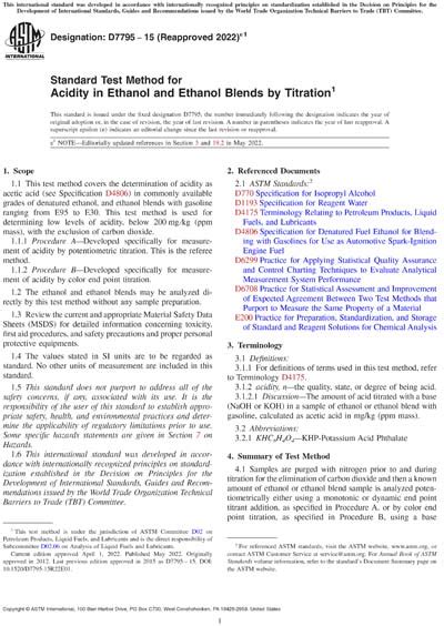 Astm D E Standard Test Method For Acidity In Ethanol And Hot Sex Picture