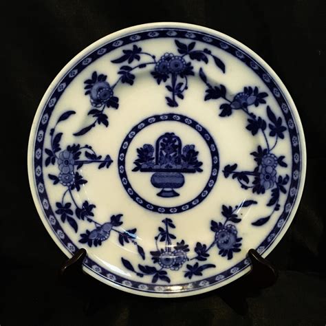 A 19th Century Minton Delft Flow Blue Plate Etsy Flow Blue Blue