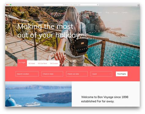 44 Free Travel Agency Website Templates With Premium Features 2021