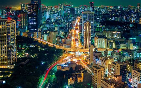 Descargar fondos de pantalla Tokio Japón la noche las luces de la