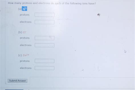Solved How many protons and electrons do each of the | Chegg.com 