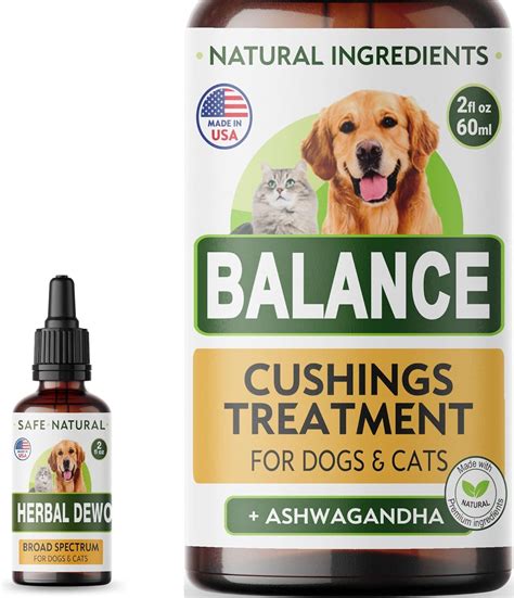 Amazon.com : Cushings Treatment + Herbal Cleanse for Dogs and Cats Bundle - Cortisol Balance