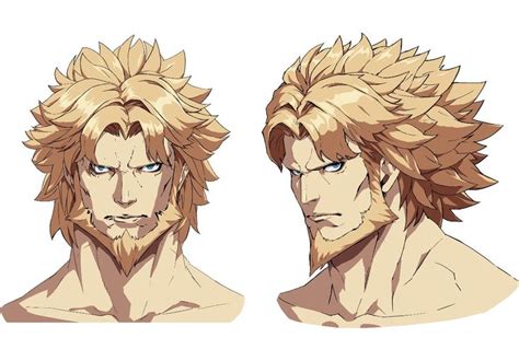 Leo Whitefang Face Art Concept Art Guilty Gear Concept Art Characters