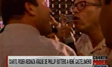 Periodista René Gastelumendi fue agredido verbalmente por Phillip Butters