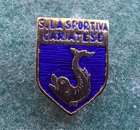 Rare Italy Italia Cariatese Calcio Football Enamel Pin Badge Distintivo