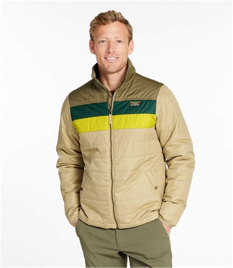 Mens Mountain Classic Puffer Jacket Colorblock Insulated Jackets At