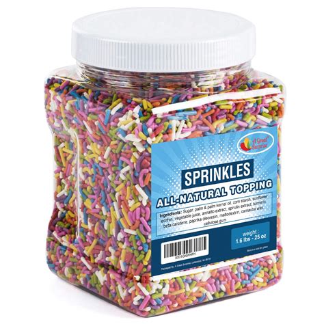 All Natural Sprinkles Rainbow Rainbow Sprinkles With No Artificial