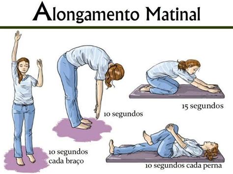 Alongamento Matinal Mais Exercício Para Postura Exercícios Matinais Ginástica Em Casa