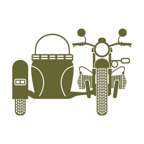 Motorcycle With Sidecar Cuttable Design Png Dxf Svg And Eps File Etsy