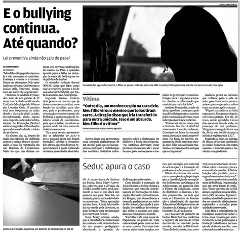 A Câmara Na Imprensa E O Bullying Continua Até Quando