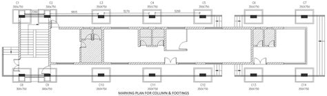 Marking Plan For Column And Footing DWG AutoCAD File Cadbull