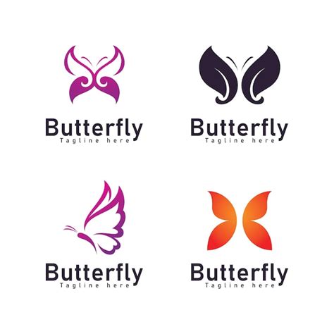 Premium Vector Butterfly Logo Design Template Vector Illustration