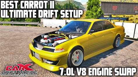 CarX Drift Racing Online Best Carrot II Ultimate Drift Setup 7 0L V8