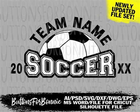 Soccer Svg Soccer Player Svg Soccer Team Svg Template Cutting File