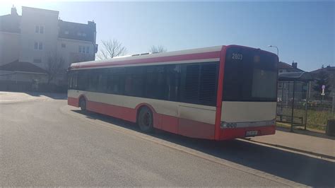 GAiT Solaris Urbino 12 III 2803 linia 156 kierunek Ujeścisko