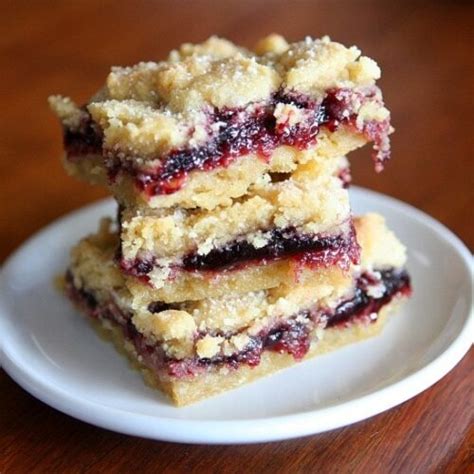 Blackberry Jam Shortbread Bars Recipe Girl