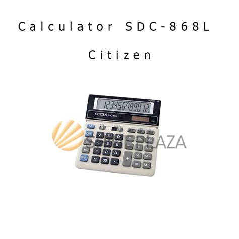 Jual Calculator Pasar Citizen 12 Digit SDC 868L Kalkulator Citizen