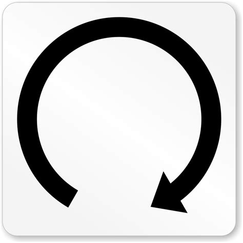 Rotate Right Symbol Label Sku Lb 2859 R