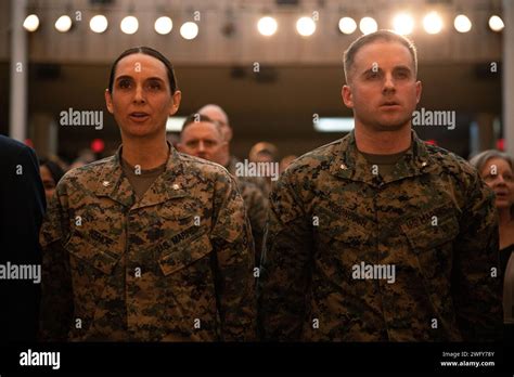 Us Marine Corps Lt Col Ruth Kehoe Off Going Commanding Officer Of