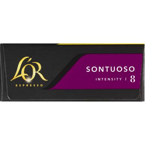 L Or Espresso Sontuoso Intensity Coffee Capsules Pack Woolworths