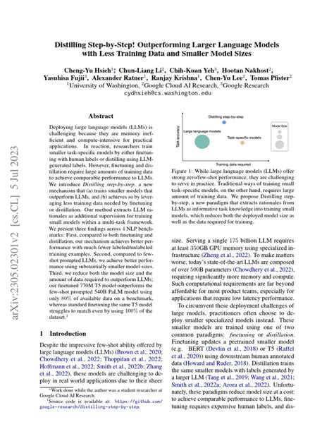 Distilling Step By Step Outperforming Larger Language Models With Less Training Data And