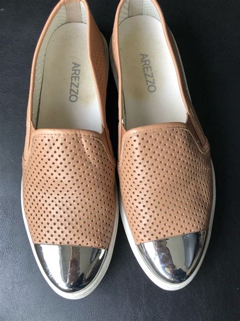 Slip On Arezzo Nude Biqueira T Nis Feminino Arezzo Usado