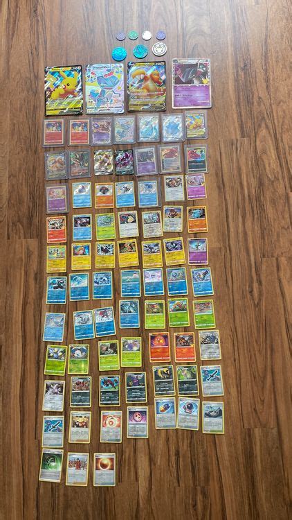 Pokemon XXL Sammlung V Vmax Holo Karten Inkl Glurak Pikachu Kaufen