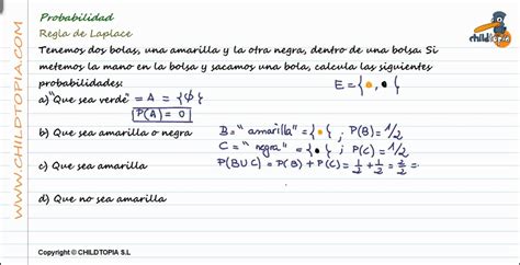 Probabilidad Regla De Laplace 3º De Eso Matemáticas Youtube