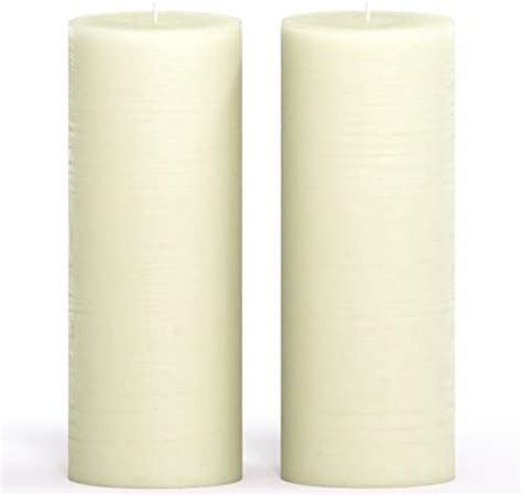 Bolsius Pillar Candles Ivory Pack Of Long Burning Time Of