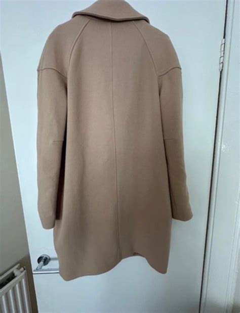 New M UK10 ASOS Camel Nude Midi Coat Women S Fashion Coats Jackets And Outerwear On Carousell