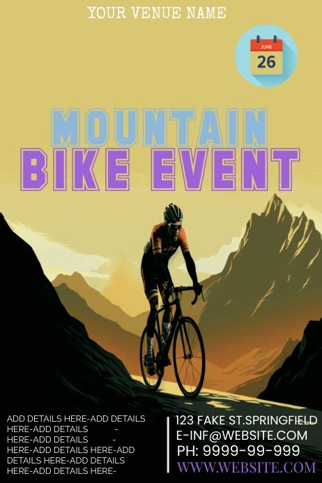 Bike Event Template Postermywall