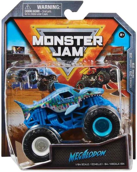 Amazon.com: Monster Jam 2023 Spin Master 1:64 Diecast Truck Series 29 Phased Out Megalodon ...