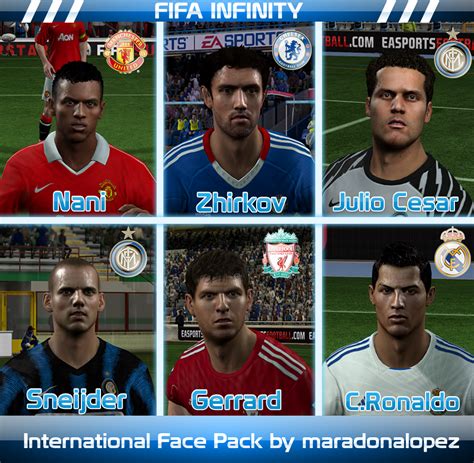 International Face Pack Vol 1 FIFA Infinity Mods