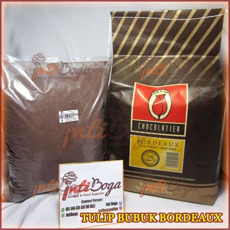 Jual COKLAT BUBUK TULIP BORDEAUX COCOA POWDER 2 5kg Bag Kemasan