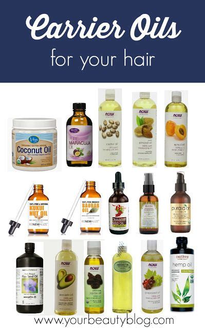 List Of Carrier Oils For Hair And Their Benefits Printable Pdf Chart