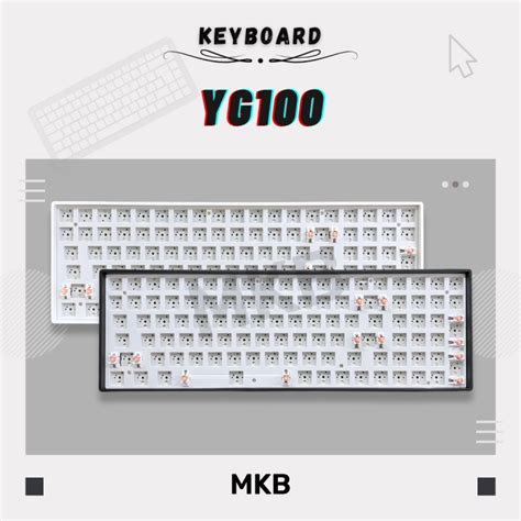 Ready Stock Yg Mechanical Keyboard Kit Hot Swap Customisable Rgb Tri Mode Ghz Bluetooth
