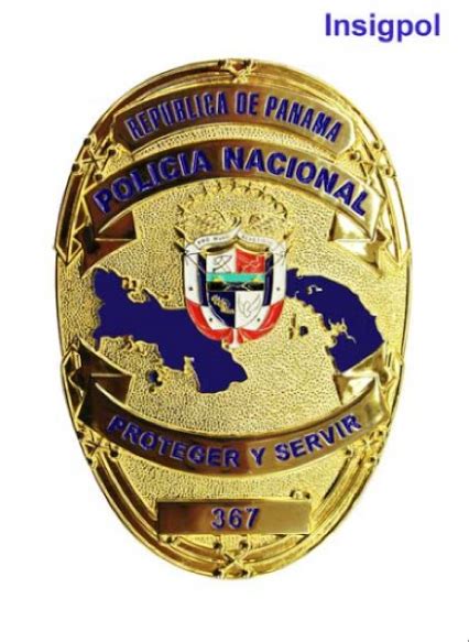 Material Policial Placa Insignia PolicÍa Nacional De PanamÁ