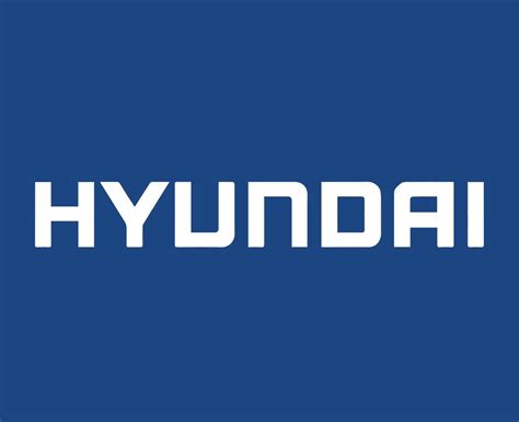 Hyundai marca logotipo carro símbolo nome branco Projeto sul coreano