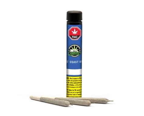 Wes Coast Kush [ 5g] Mtl Cannabis 3 Pack Pre Roll Jane