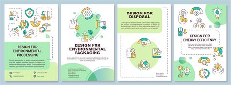 Design For Environment Safety Green Brochure Template Eco Technology Leaflet Design With