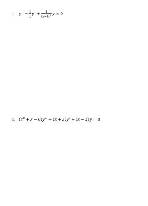 Solved Determine The Singular Points Of The Given Chegg