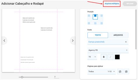 Como Adicionar Um Cabe Alho Rodap Soda Pdf