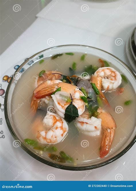 Tom Yam Kung Spicy Shrimp Soup Royalty Free Stock Image