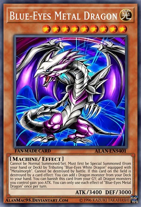 Blue Eyes Metal Dragon By Alanmac95 On Deviantart Yugioh Dragon Cards Custom Yugioh Cards