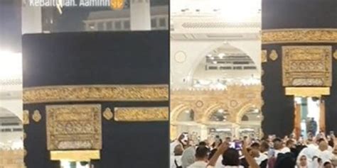 Masya Allah Jemaah Umroh Dapat Momen Berharga Pintu Kabah Dibuka Ada