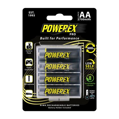 Powerex Pro Aa Batteries 4 Pack Powerex By Maha Energy