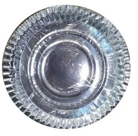 Circular Inch Silver Foil Paper Plate Paper Gsm At Rs Piece